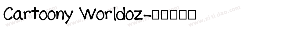 Cartoony Worldoz字体转换